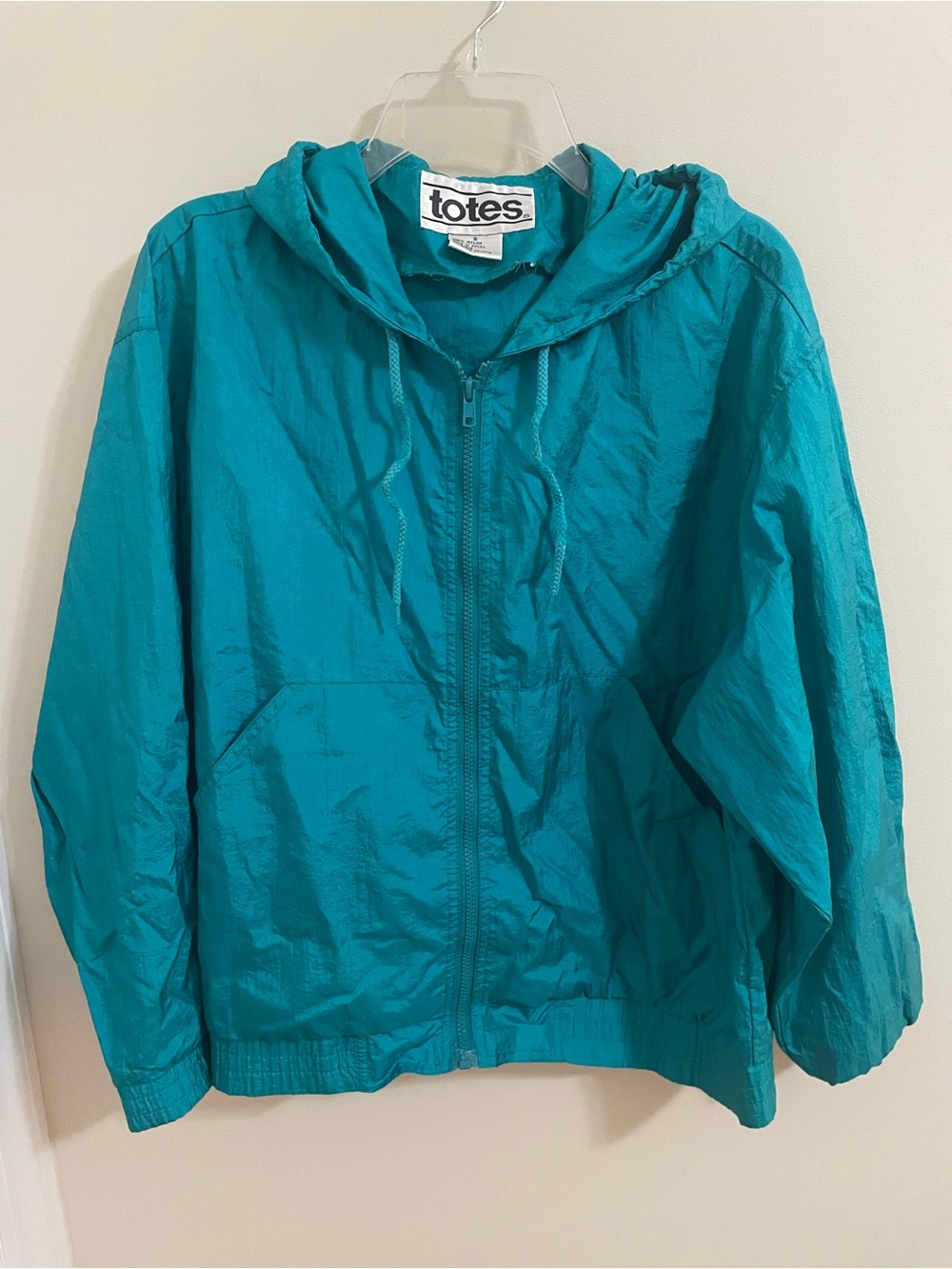 Totes Teal Lightweight Hooded Windbreaker Women’s Size S